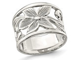 Ladies Sterling Silver Flower Ring